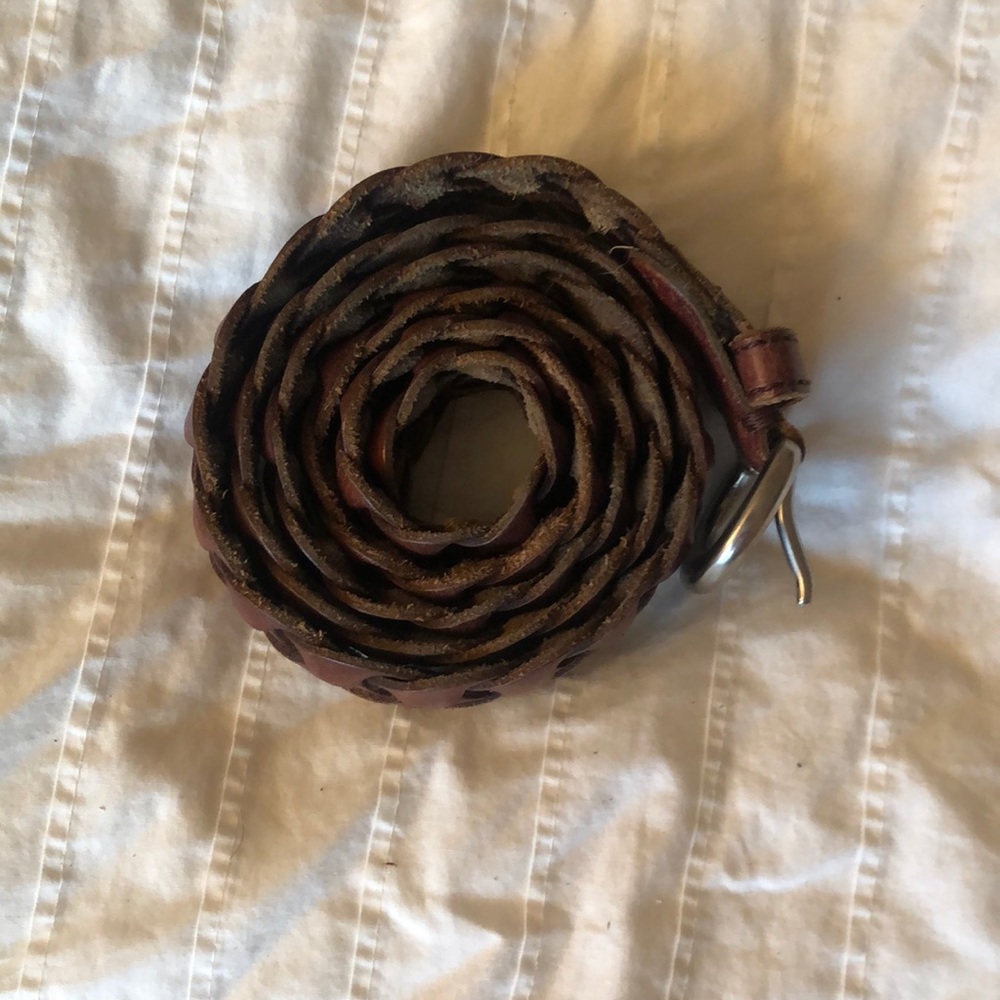 American eagle brown leather belt